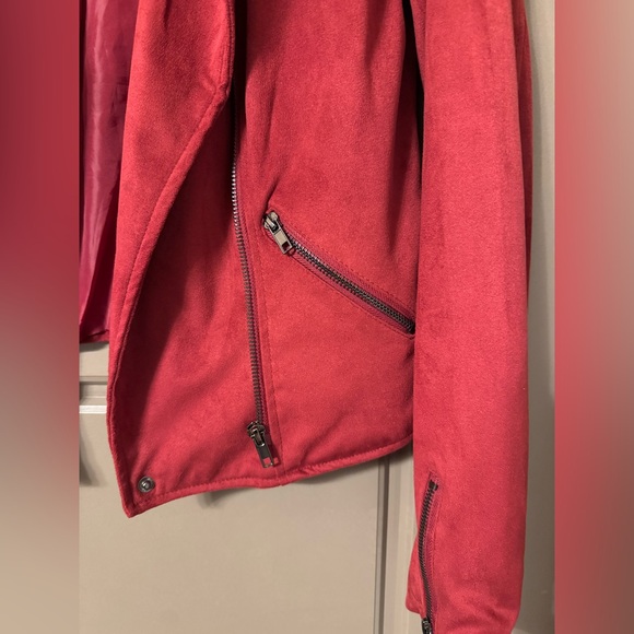 Red suede jacket - Picture 3 of 4